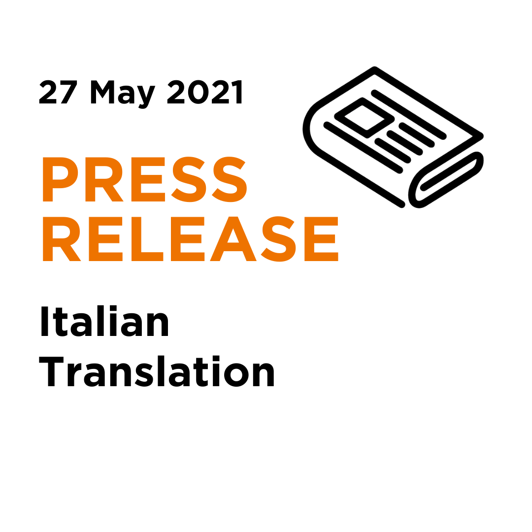 2021_05_27 _ AD May ADTV Press Release - Italian