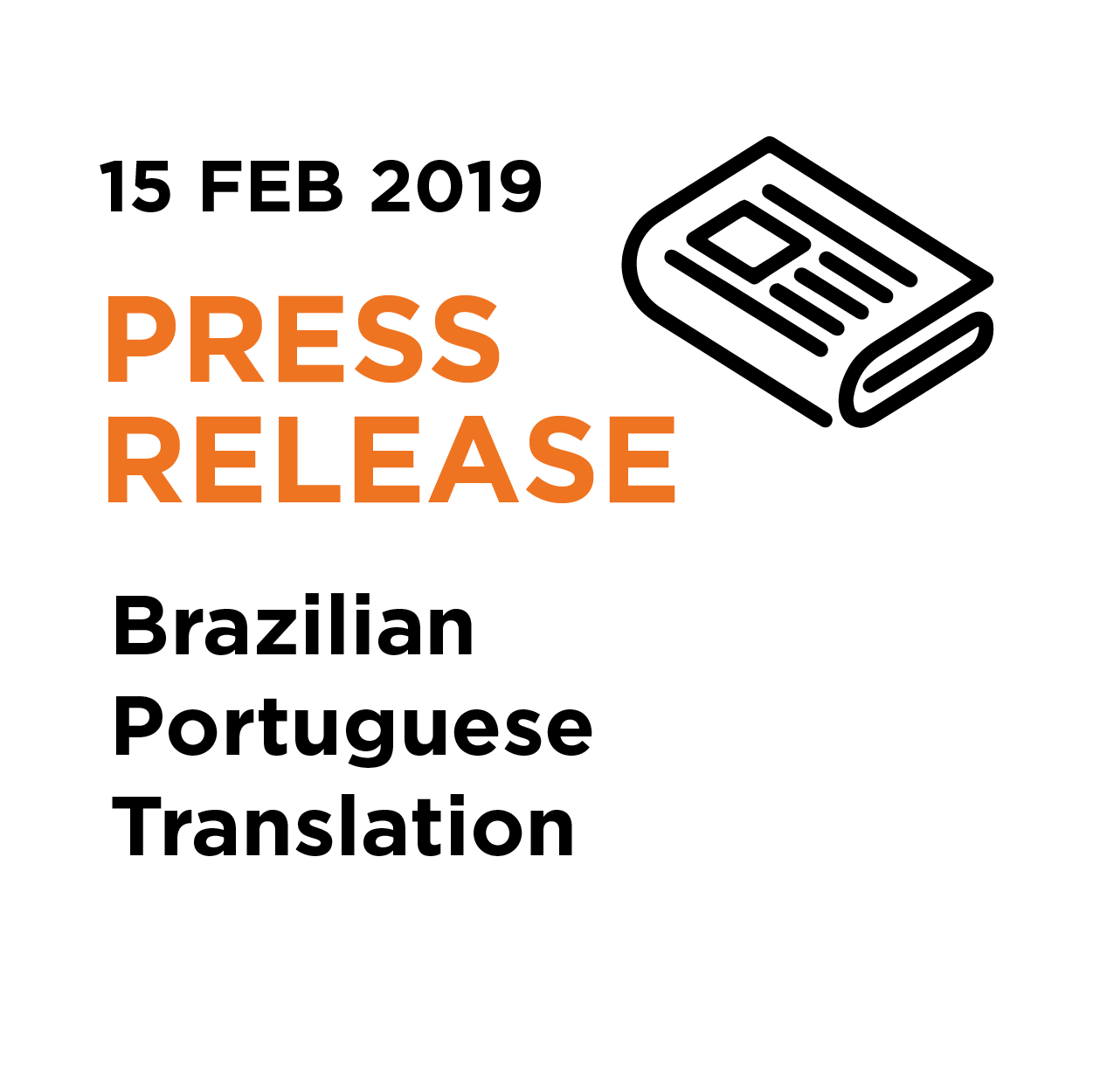 15.02.19 | Press Release - Brazilian Portuguese Translation